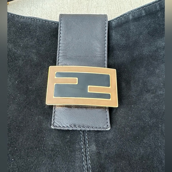 EUC Fendi Suede shoulder bag with leather strap. - Picture 12 of 16